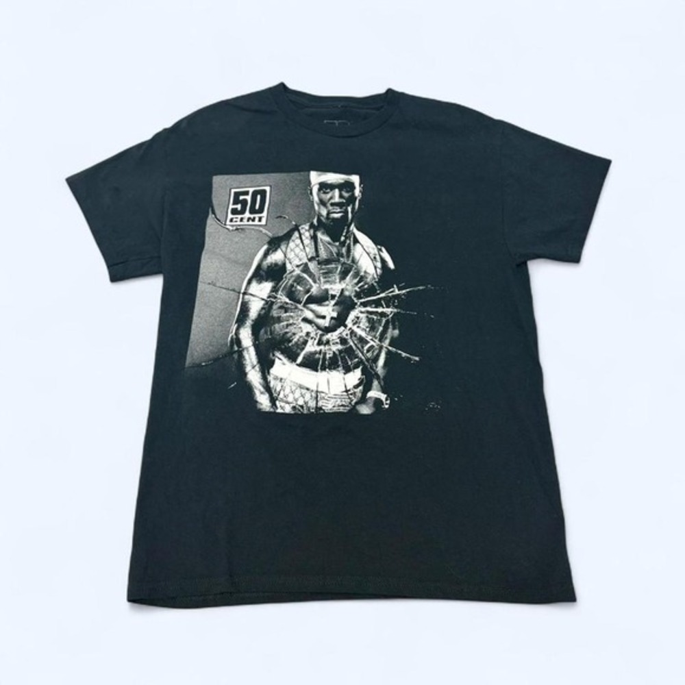 50 Cent Get Rich or‎ Die Tryin  20 Years Later promotional black t-shirt